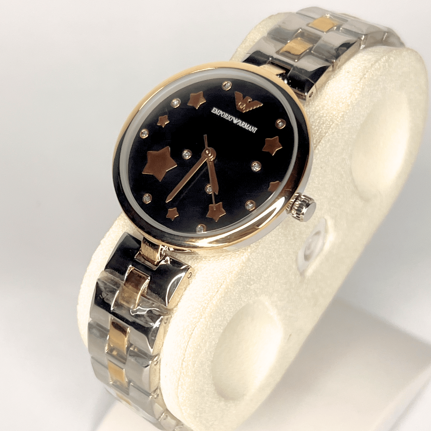 Women's Watch β Two Tone Stainless Steel with Black Star Dial