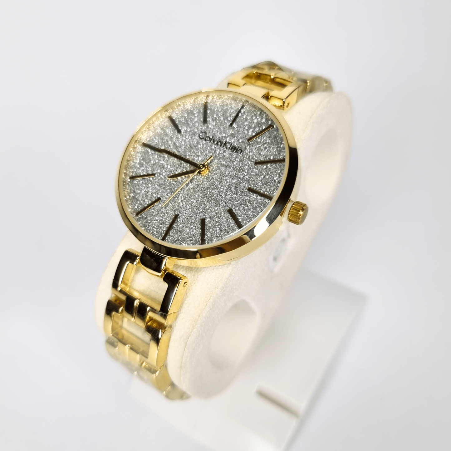 Gold Crystal Glamour Watch β Dazzling Glitter Dial