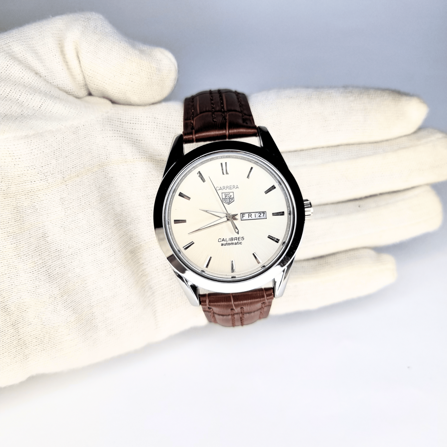 Carrera Calibre 5 Men's Watch With Leather Strap