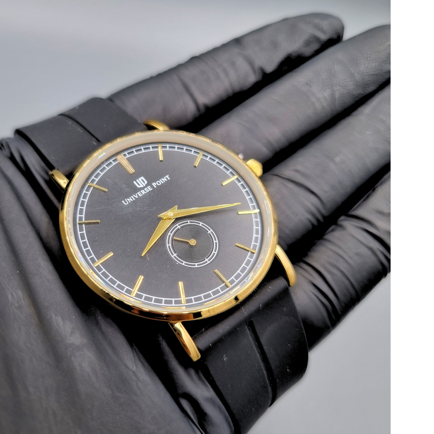 Premium Men's Slim Balloon Watch β Gold & Black