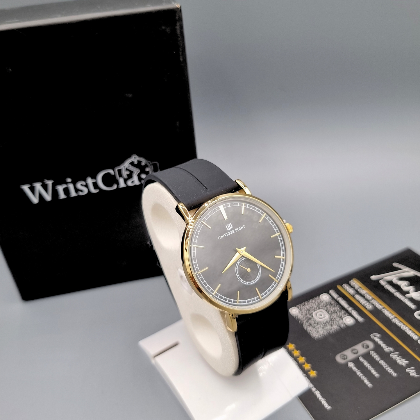 Premium Men's Slim Balloon Watch β Gold & Black