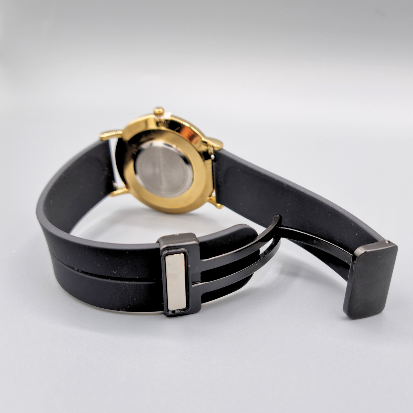 Premium Men's Slim Balloon Watch β Gold & Black