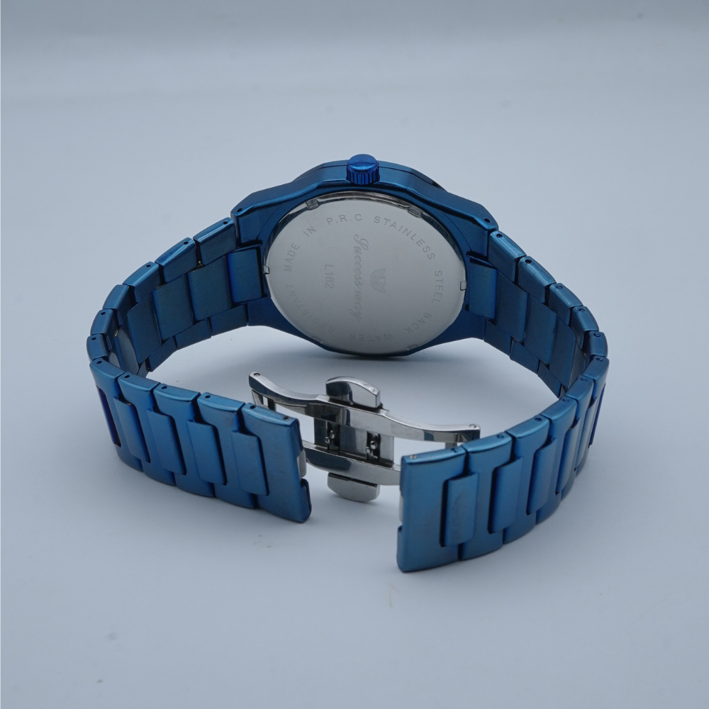 Success Way Stainless Steel Blue Watch L182-G