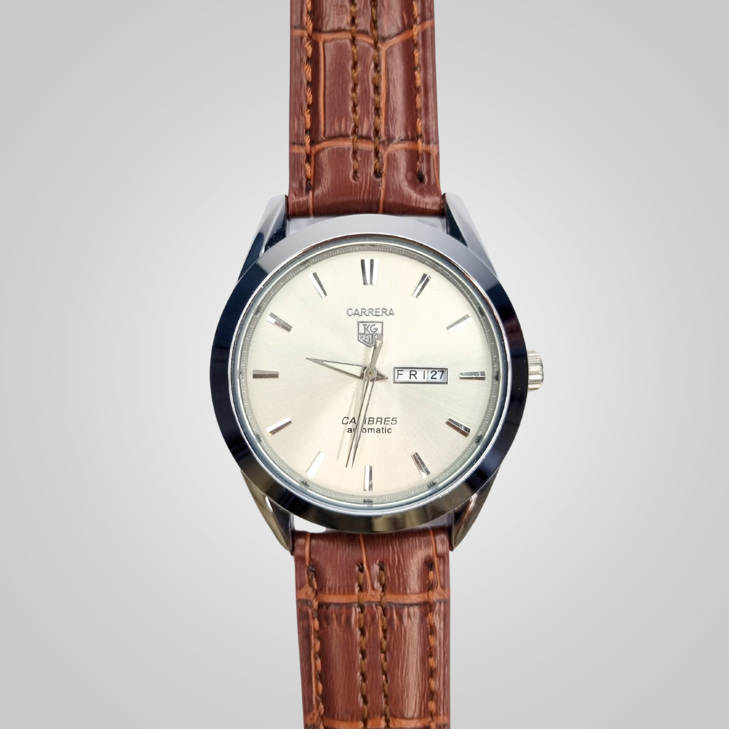 Carrera Calibre Men's Watch With Leather Strap