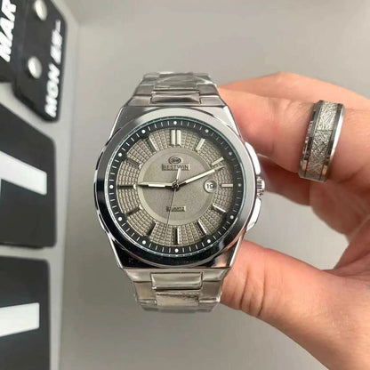 Bestwin Men's Quartz Watch Silver-Gray
