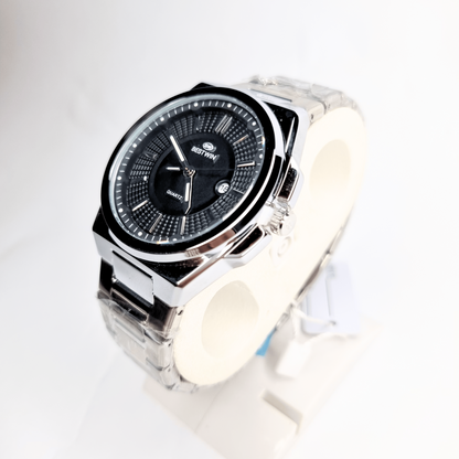 Bestwin Men's Quartz Watch Silver-Black