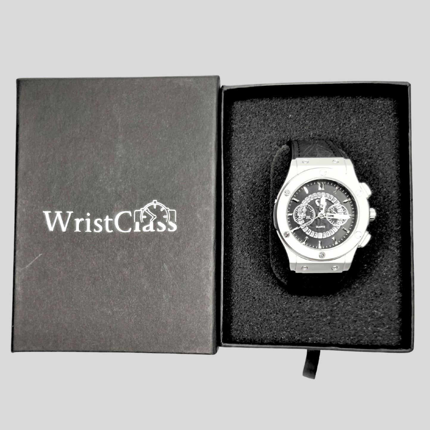 Hublot Black Geneve Classic Fusion Stainless Steel Quartz Watch