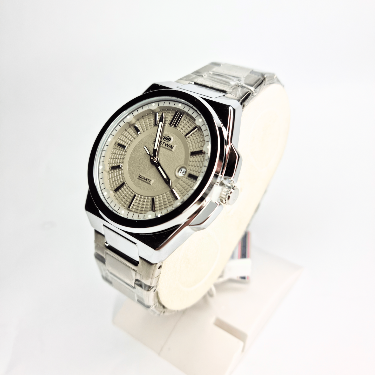 Bestwin Men's Quartz Watch Silver-Gray