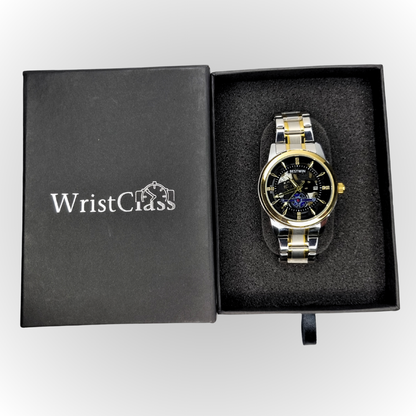 Bestwin Skeleton Dial Watch Two Tone BW-154