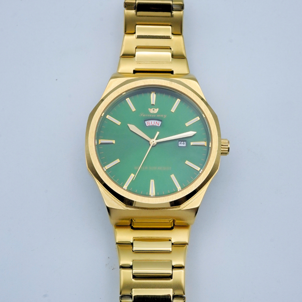 Success Way Stainless Steel Golden Watch L182-G