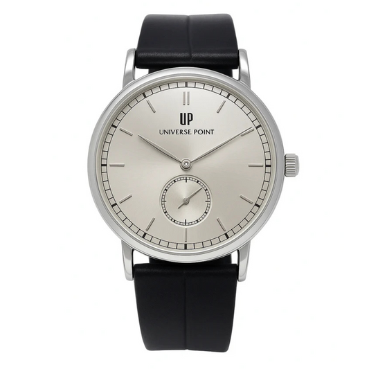 Premium Men's Slim Balloon Watch – Silver & White
