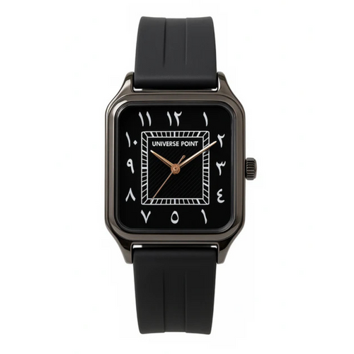 Arabic Numerals Square Watch  – Full Black