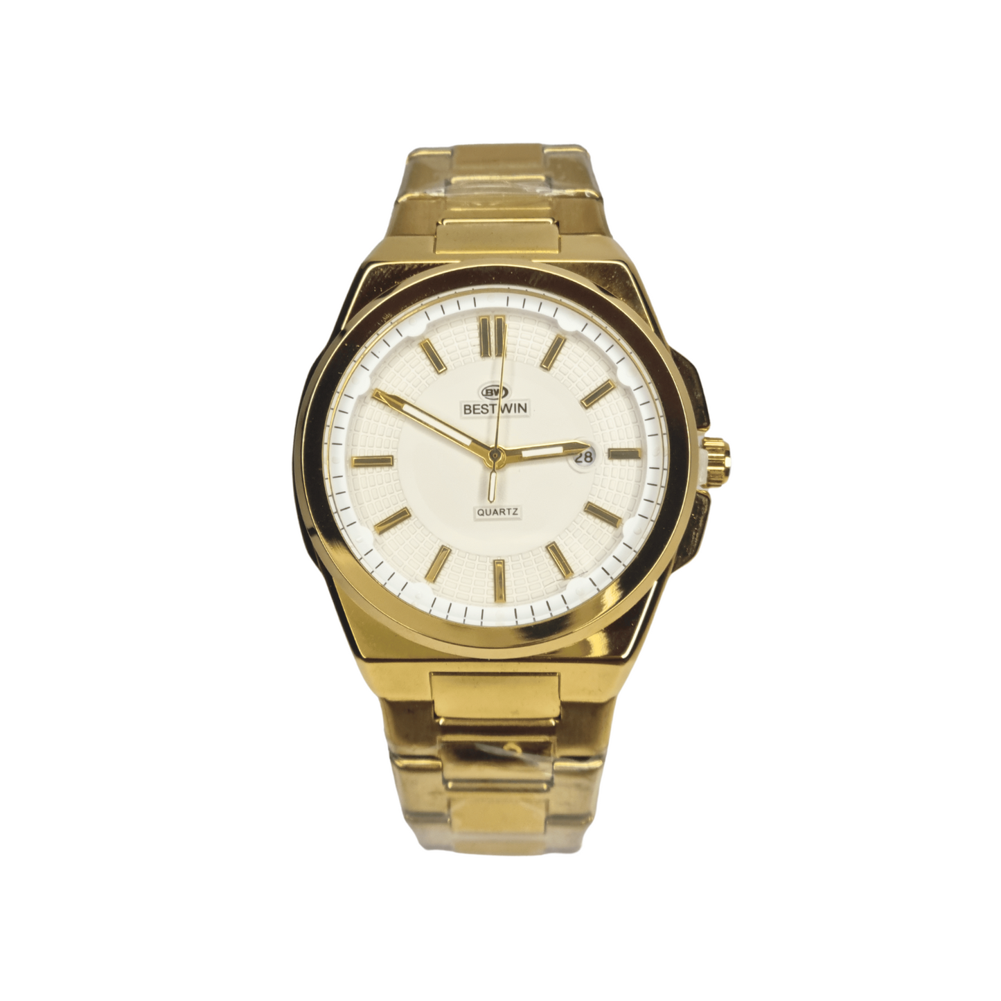 Bestwin Men's Quartz Watch Golden-White