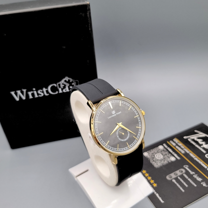 Premium Men's Slim Balloon Watch – Gold & Black