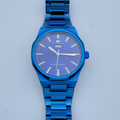 Success Way Stainless Steel Blue Watch L182-G