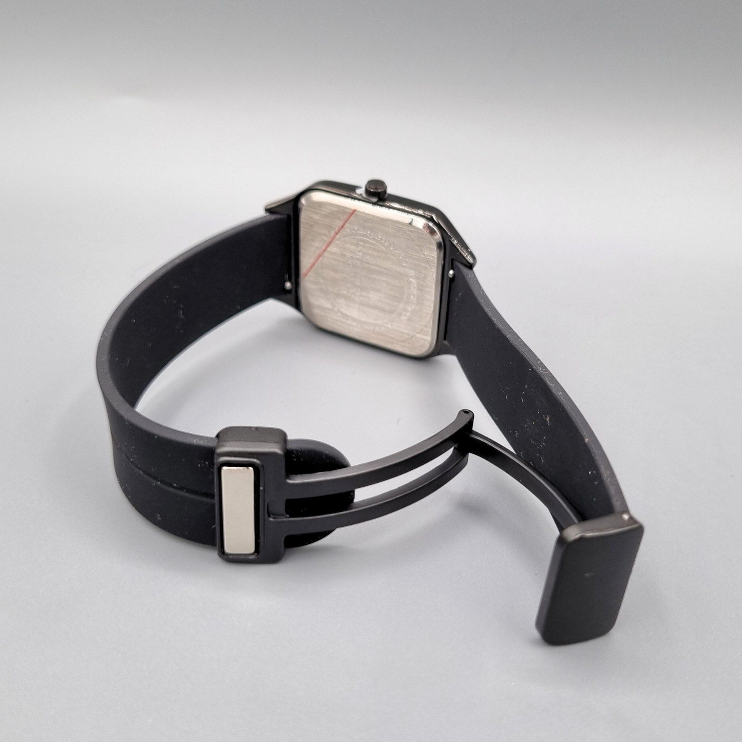 Elegant Premium Black Square Watch – Roman Dial