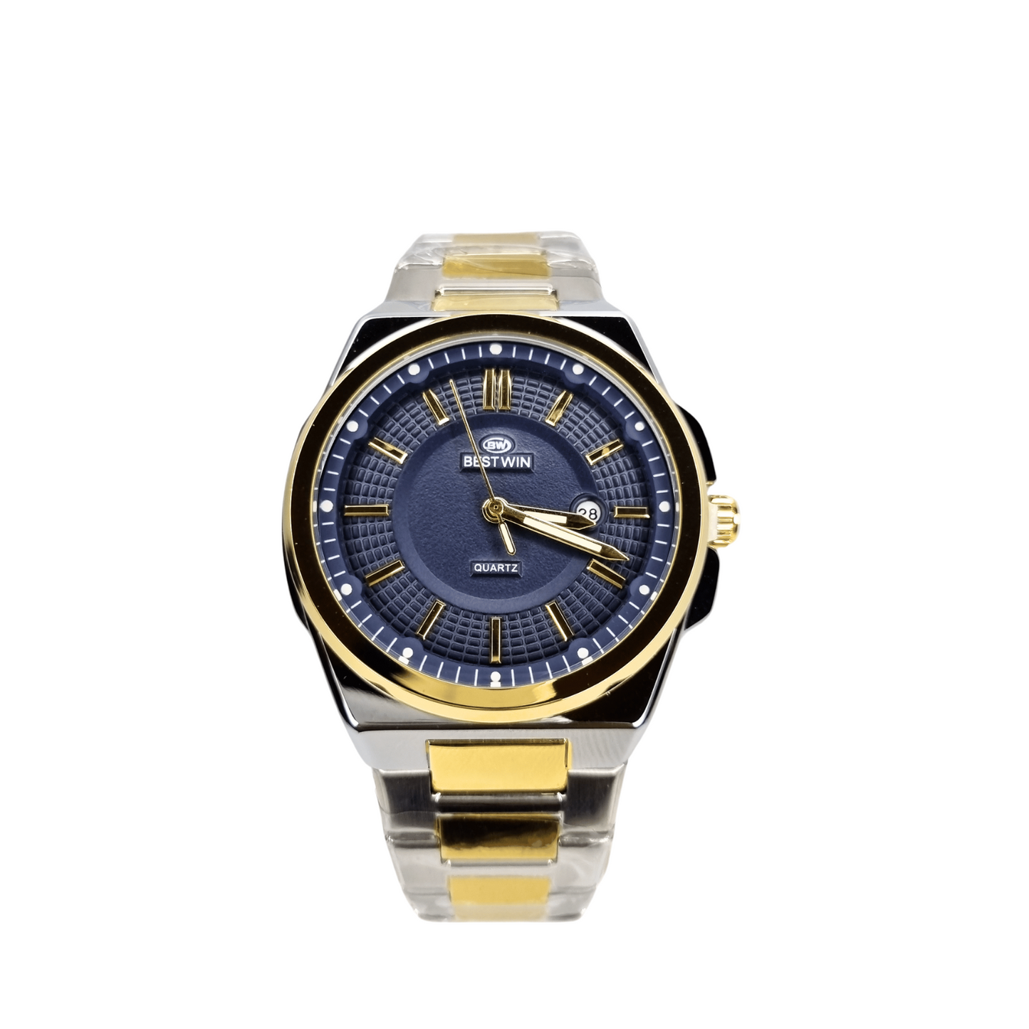Bestwin Men's Quartz Watch Two Tone-Blue