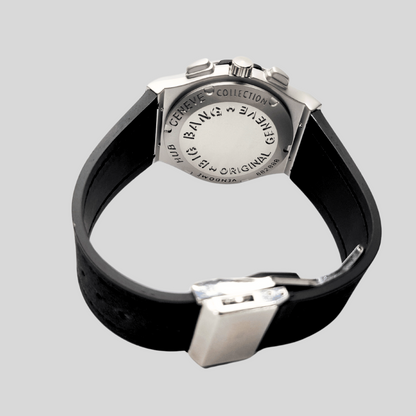 Hublot Black Geneve Classic Fusion Stainless Steel Quartz Watch