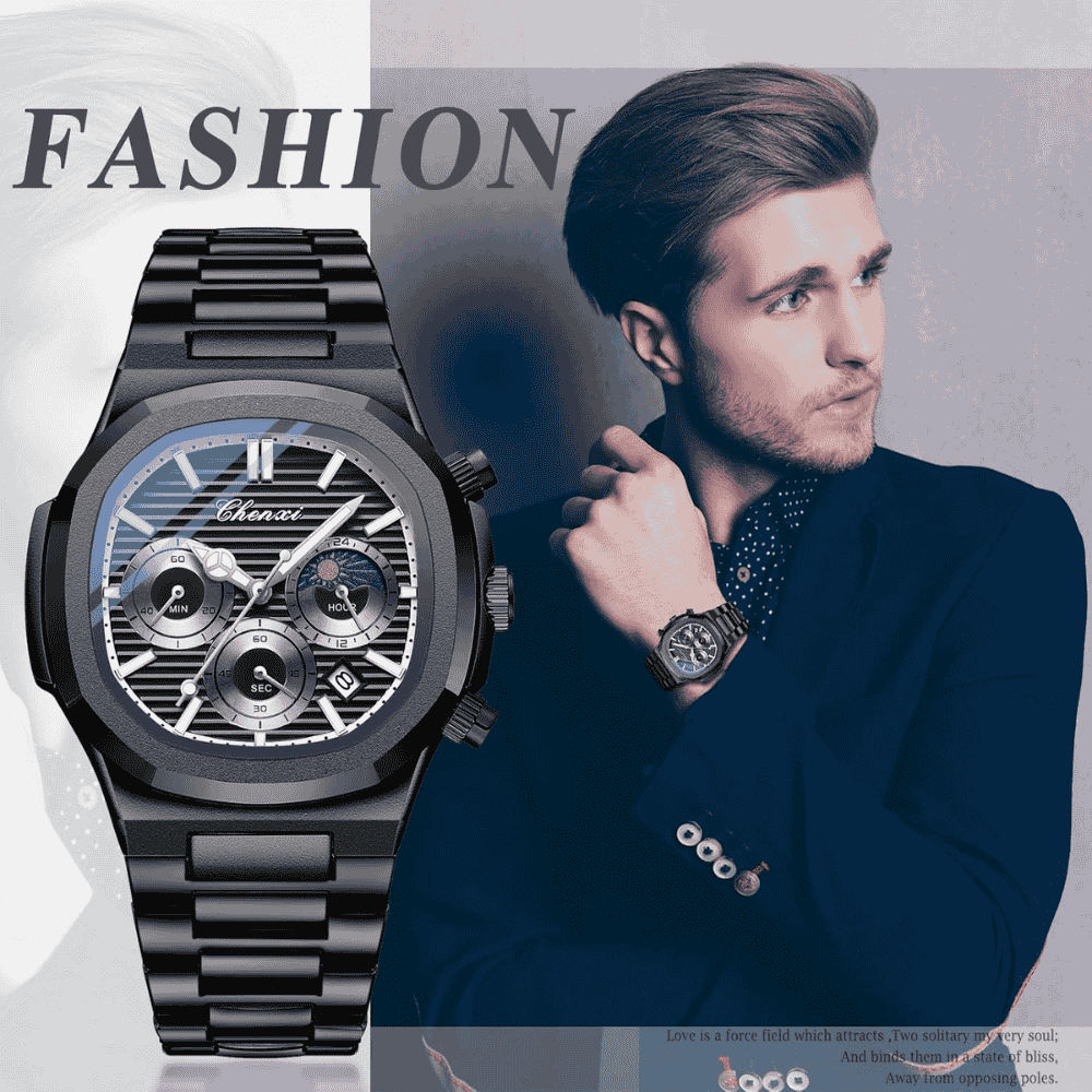 CHENXI 922 – Men's Luxury Stainless Steel Quartz Watch