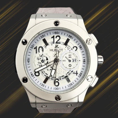 Hublot Black Geneve Classic Fusion Stainless Steel Quartz Watch