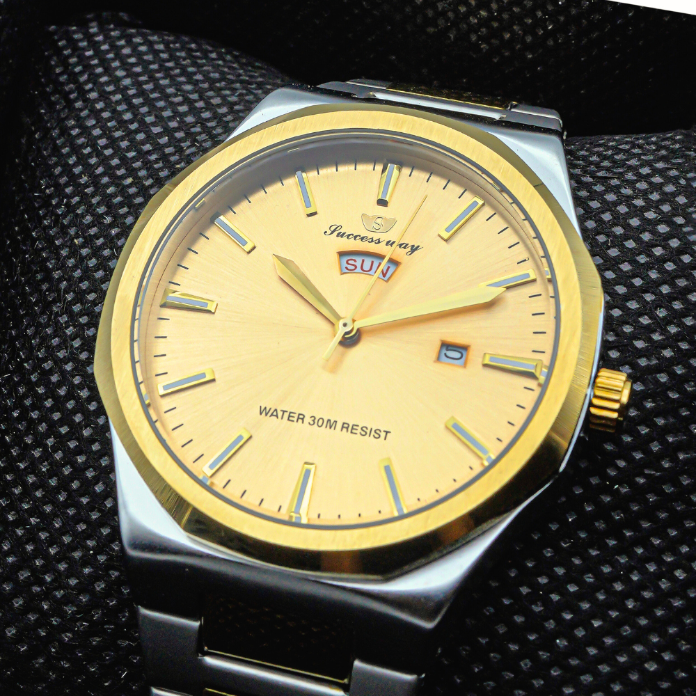 Success Way Stainless Steel Two-Tone Watch L182-G