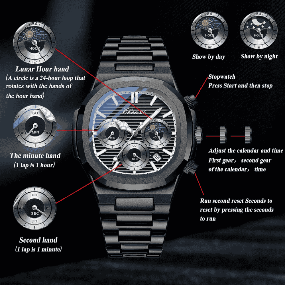 CHENXI 922 – Men's Luxury Stainless Steel Quartz Watch