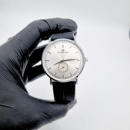 Premium Men's Slim Balloon Watch – Silver & White