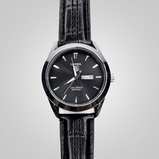 Carrera Calibre 5 Premium Men's Watch with Leather Strap