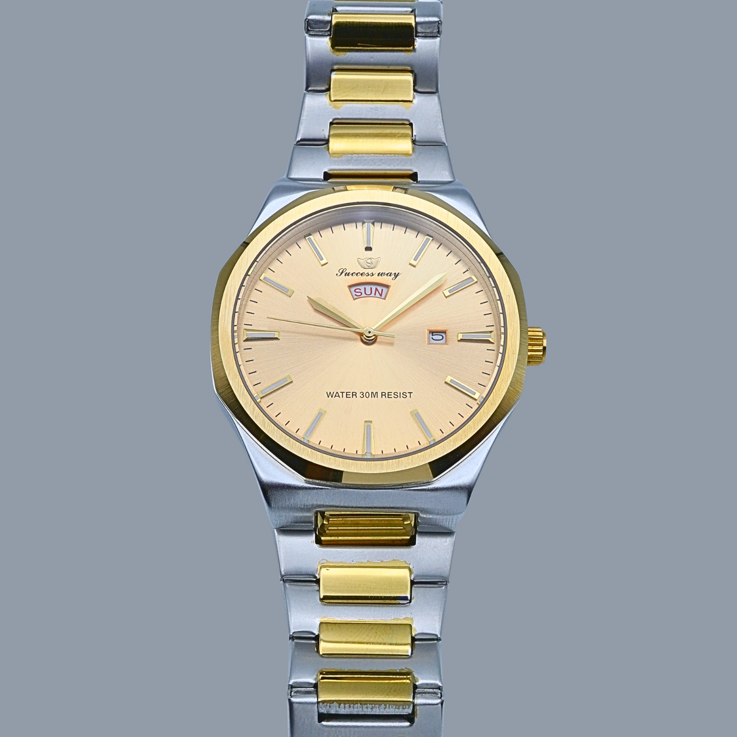 Success Way Stainless Steel Two-Tone Watch L182-G